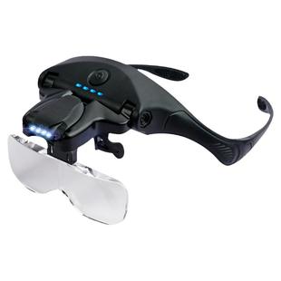 头戴放大镜维修用高清USB供电3.5倍手机电路板高清带l灯老人阅读