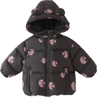 宝宝羽绒服冬季红色新年衣服男童女童加厚保暖三防冬装儿童外套