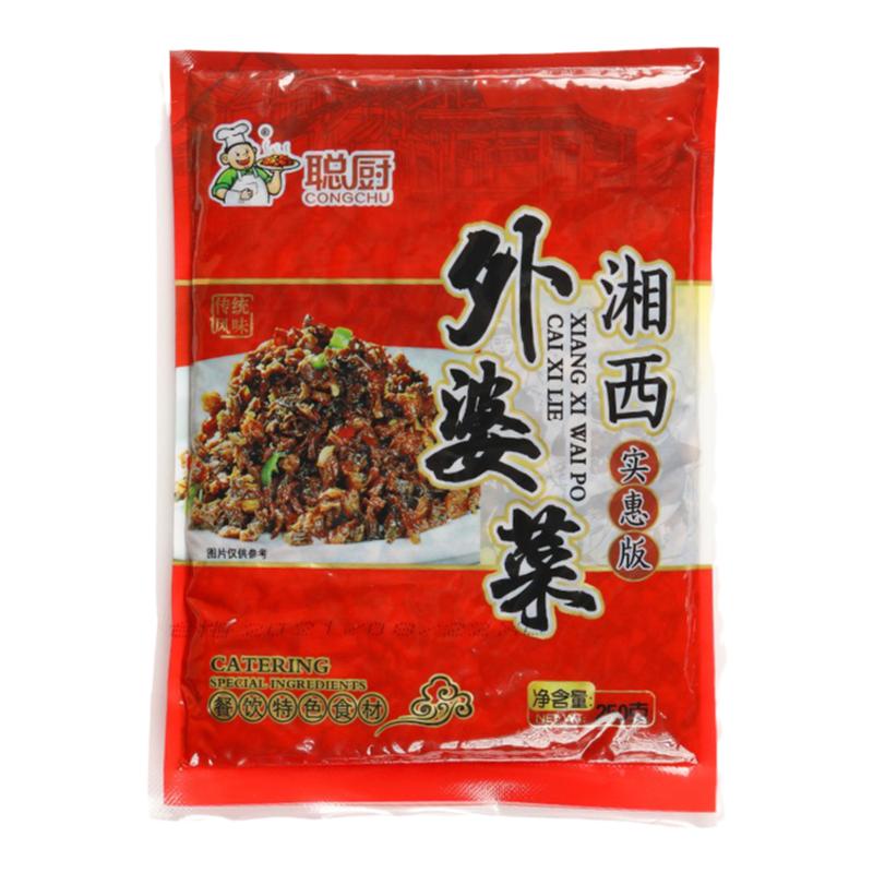 聪厨湘西农家外婆菜250g*2袋装湖南正宗特产商用半成品微辣下饭菜