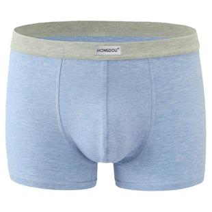 红豆内裤男纯棉抗菌100%全棉裆平角裤透气四角裤短裤冬季大码礼盒