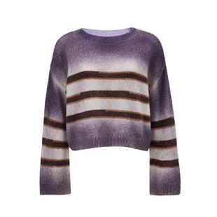 [新降五折]绫致VeroModa针织衫24秋冬含羊毛马海毛条纹渐变针织衫