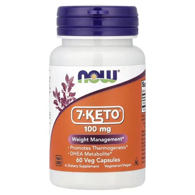 美国Now Foods 7-KETO脱氢表雄酮DHEA代谢 100mg 60粒胶囊