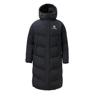 骆驼户外极寒羽绒服冬季新款女款男款长款热反射防风防钻绒面包服