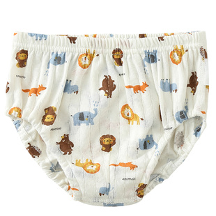 男童三角内裤纯棉儿童面包裤四季薄小男孩透气小裤头不夹屁屁A类