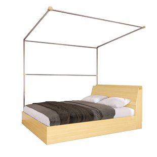 侧装新款床上蚊帐伸缩单侧门方型床侧固定不锈钢支架1.21.5m双家