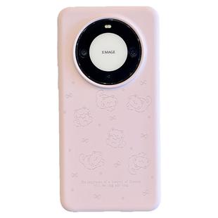 拓岚 液态硅胶适用华为mate60pro+新款手机壳pura80/70情侣卡通线条猫咪mate70/50/40挂绳nova13荣耀magic6女