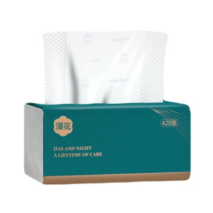 漫花抽纸大包105抽4层加厚大规格纸巾整箱批发家庭装卫生纸餐巾纸