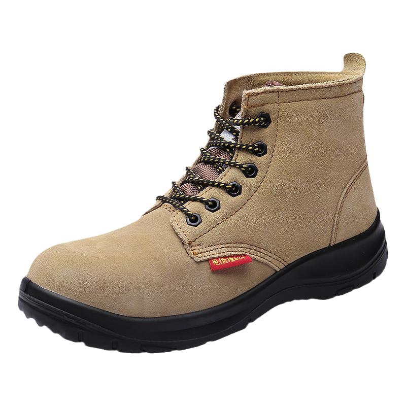 强人3515男劳保鞋高帮6KV电绝缘电焊工钢包头防砸轻便工地安全鞋