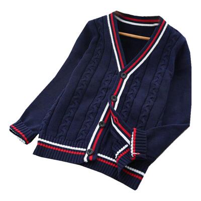 儿童毛衣开衫男童女童学院外套搭