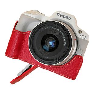 佳能R50相机包R10相机保护套r100保护壳皮套适用于微单斜跨包配件