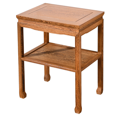 鸡翅木双层小茶几红木新中式实木