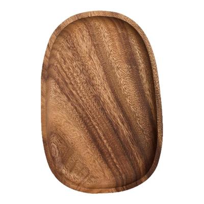 胡桃木日式木托盘家用客厅实木果盘零食糕茶点小圆形盘茶盘餐具盘