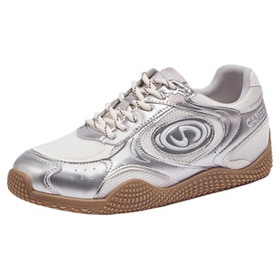 【王俊凯同款】骆驼月牙德训鞋男情侣款休闲复古厚底跑步运动板鞋