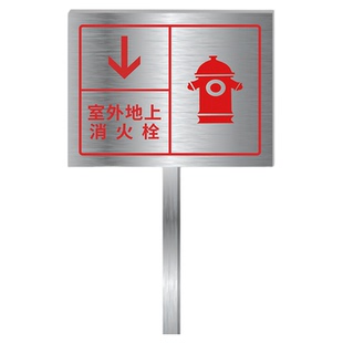 消防取水口标识牌消防水池取水口提示牌室外消火栓水泵接合器消防安全标识标牌用水处禁止堆物停车警示牌定制