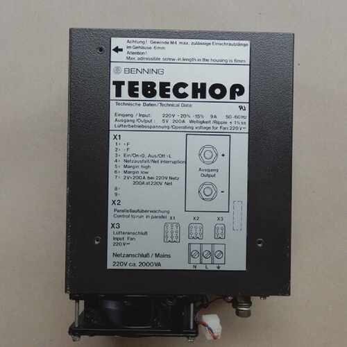 Benning Tebechop NT 006-1 Typ E220 G5/200 W-PNO1 Netzteil