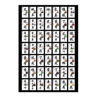 中草药材卡片定制温馨提示卡设计功效说明卡香包香料端午DIY材料