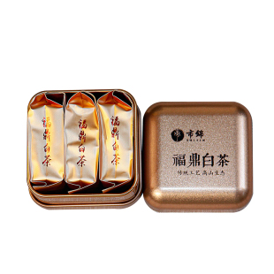 市锦 福鼎白茶散茶试饮装散装福建茶叶春季特级白牡丹袋装3泡品鉴