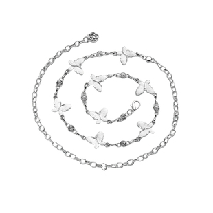 古早感辣妹蝴蝶腰链甜酷y2k亚文化长款金属链条腰带ins风简约配饰