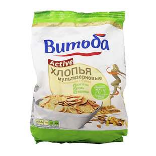 俄罗斯进口维奇卡玉米麦麸混合型麦片低脂酥脆即食代餐干吃零食品