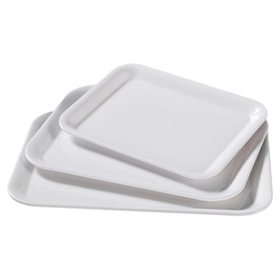 密胺盘子商用餐饮专用托盘餐盘火锅烧烤炸串塑料上菜盘长方配菜盘