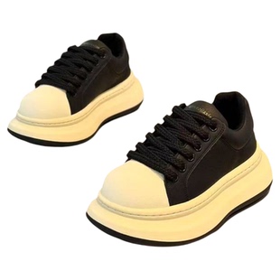 男鞋2026新款冬季潮牌高级感青少年百搭休闲运动耐磨厚底增高板鞋