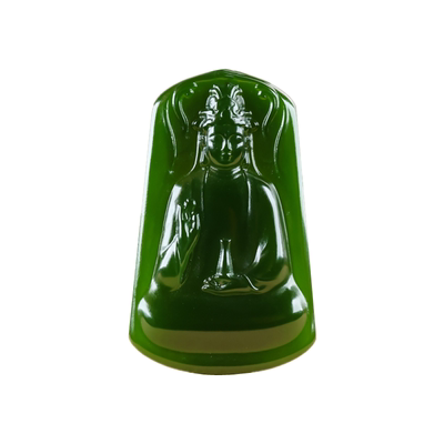 和田玉碧玉观音项链玉坠吊坠