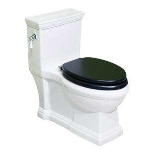 出口美国订单 陶瓷把手 欧式美式复古马桶 侧按虹吸式连体坐便器