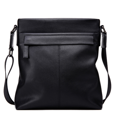 冷兽竖款韩版休闲风头层牛皮男包