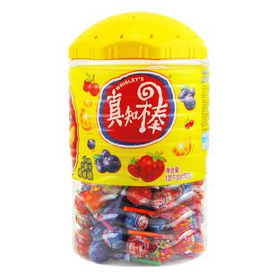真知棒水果味口味108支桶装新年礼物糖果儿童休闲零食棒棒糖年货
