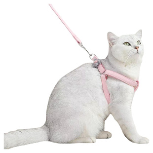 猫咪牵引绳防挣脱外出专用遛猫绳溜猫链子狗狗胸背带猫猫绳子出门