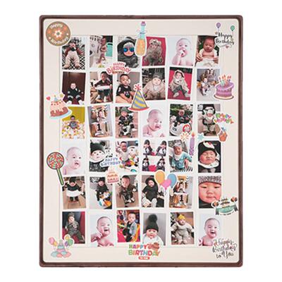 diy相框实木简约生日礼物定制