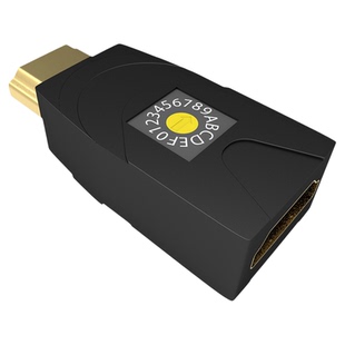 优霆HDMI2.1锁屏器4K60EDID学习模拟校正复制显示器带旋钮调节