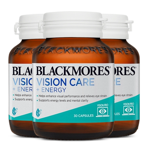 澳佳宝BLACKMORES多效护眼焕能叶黄素胶囊30片*3瓶官方旗舰店正品