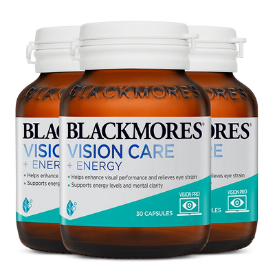 澳佳宝BLACKMORES多效护眼焕能叶黄素胶囊30片*3瓶官方旗舰店正品