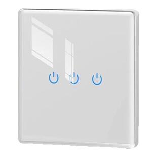 已接入米家APP智能开关语音蓝牙音箱控制灯双控触摸钢化玻璃面板