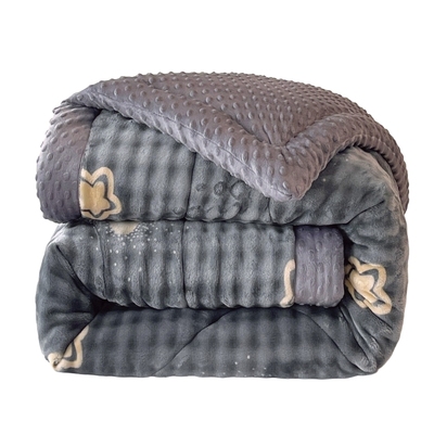 2025新款豆豆被冬季加厚保暖牛奶绒被子双人被芯宿舍单人学生冬被