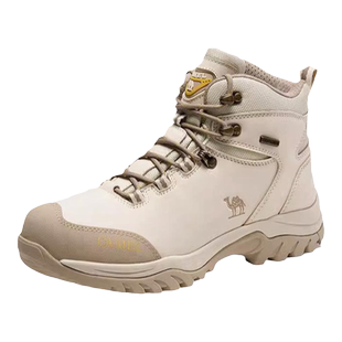 骆驼户外休闲鞋专业登山鞋男士防水防滑耐磨牛皮高帮靴冬季徒步鞋