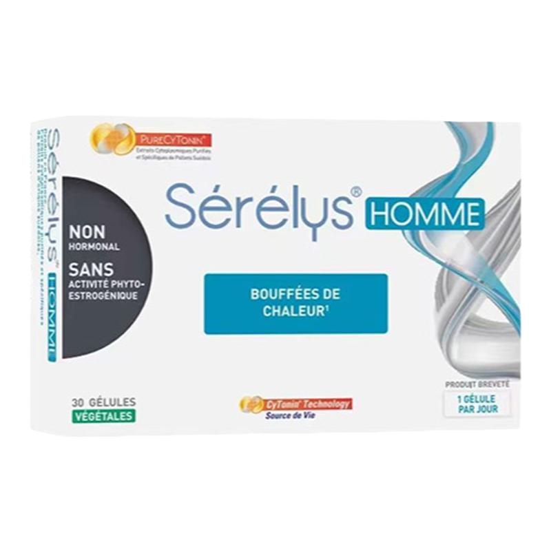 Serelys男士压力情绪缓解美诺胶囊纯花粉提取物30粒效期至25年1月