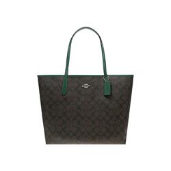 COACH/蔻驰女士皮质单肩手提包