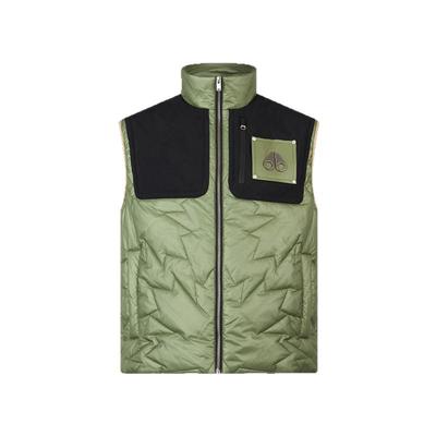 MOOSE KNUCKLES ICON LEAF男士工装拼接撞色马甲背心