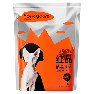 好命天生红晶钠基矿砂5重除臭