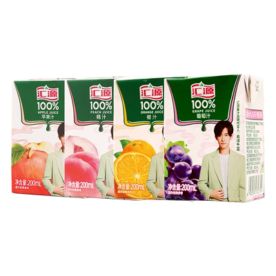 官方旗舰店汇源果汁200ml*24盒