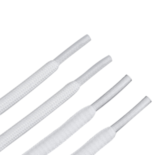 适配椰子鞋鞋带运动跑鞋aj小白鞋男女款半圆形黑白色老爹鞋鞋带绳