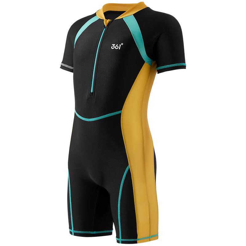 361儿童游泳衣男童男孩连体泳装裤速干泳衣小中大童宝宝专业套装