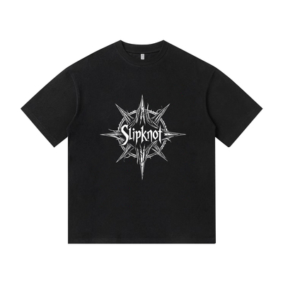 摇滚复古Slipknot活结乐队短袖T恤美式纯棉男装宽松休闲百搭潮牌