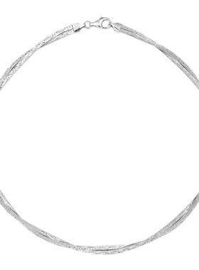 adhora欧美设计感女轻奢高级双扭星花项链锁骨链秋冬新款毛衣链