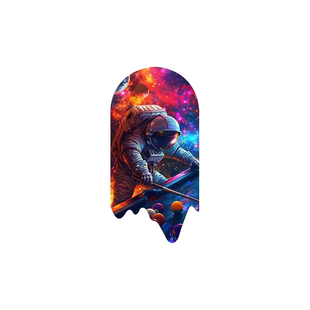 台球厅艺术精雕装饰画创意宇航员桌球室挂画俱乐部玄关墙发光灯画