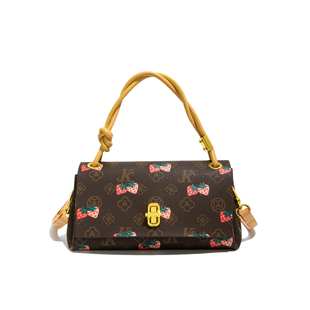 今年流行爆款包包女式2025新款超火手提老花枕头包百搭单肩斜挎包