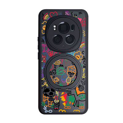 荣耀magic6磁吸旋转支架手机壳