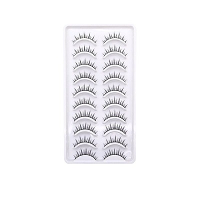 小恶魔一片式黑硬梗假睫毛